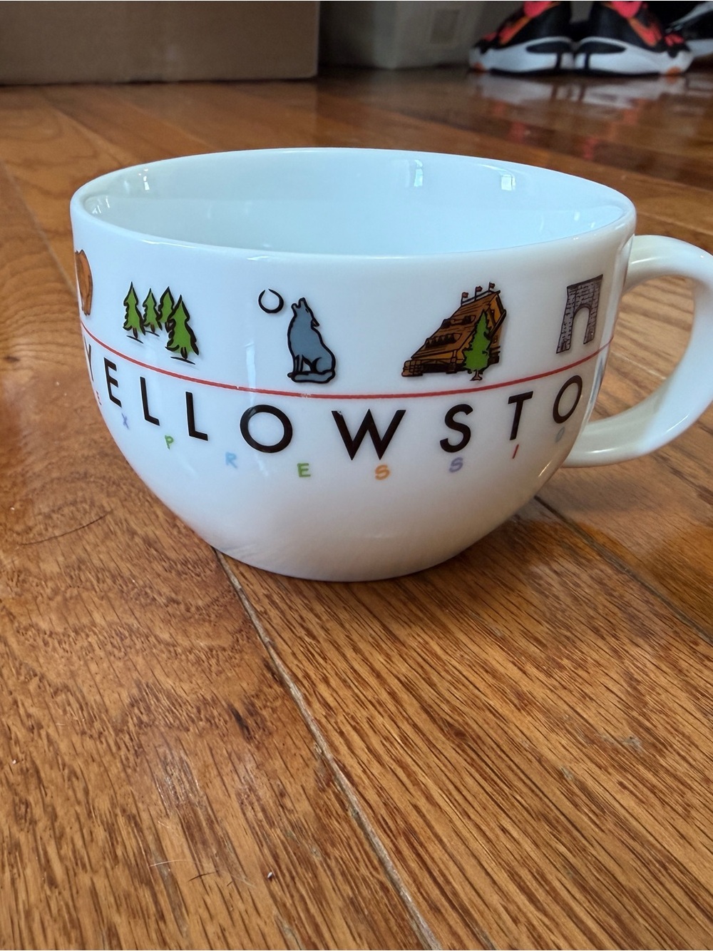 Expressions Yellowstone National Park Souvenir Soup Mug Wide Coffee Cup - Picture 9 of 11